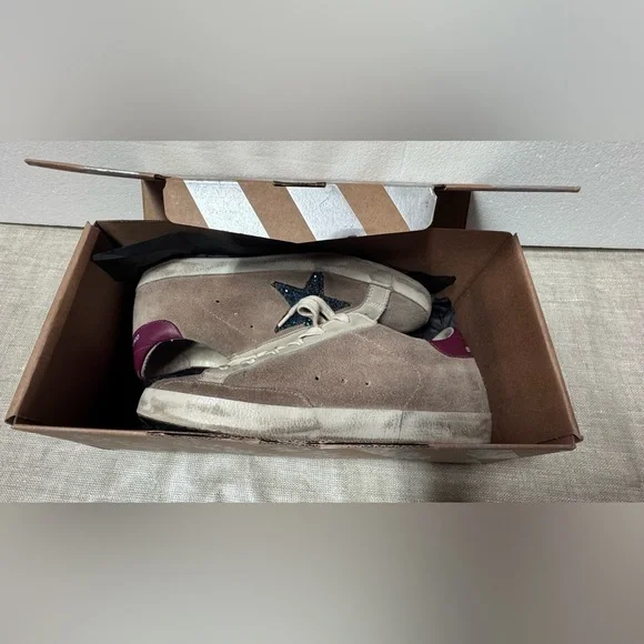 Golden Goose Beige and Blue Suede
Superstar Sneakers Size 6” - Picture 2 of 12